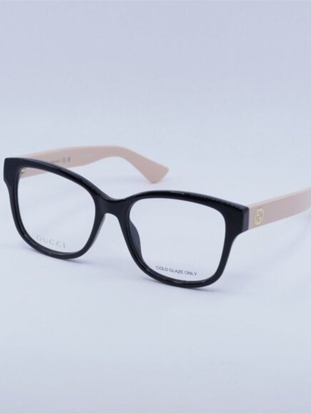 Gucci GG1340O 007 Eyeglasses Shiny Black/Pink 54mm Square Frame